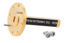 PEW19TR0001 - 2 W 小電力 計装グレード WR-19 導波管終端器 40 GHz 〜 60 GHz、無酸素硬質銅