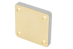 PEW62SP5 - WR-62 導波管 ショートプレート、UG-カバー 方形フランジ、5mm 銅
