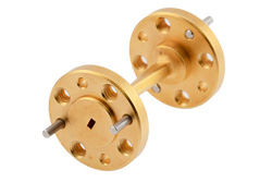 PEW8TW0000 - WR-8 45 Degree Right-hand Waveguide Twist with a UG-387/U-Mod Flange Operating from 90 GHz to 140 GHz