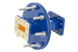 PEWAD5019 - WR-137 導波管バルクヘッドアダプタ CPR-137G フランジ、5.85 GHz 〜 8.2 GHz