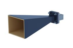 PEWAN051-20ELSF - WR-51 標準 ゲインホーン, 20 dBi 利得, エンドランチ SMA メス コネクタ