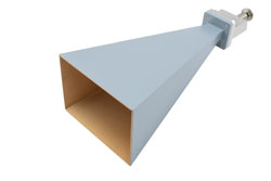 PEWAN075-20ELNF - WR-75 標準 ゲインホーン, 20 dBi 利得, エンドランチ N メス コネクタ