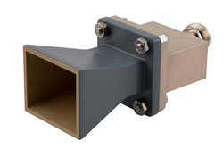 PEWAN102-10ELNF - WR-102 標準 ゲインホーン, 10 dBi 利得, エンドランチ N メス コネクタ