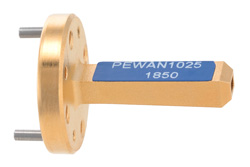 PEWAN1025 - WR-6 導波管ゲインホーンアンテナ、110 GHz 〜 170 GHz 、公称 10 dBi ゲイン、UG-387/U-Mod 円形フランジ