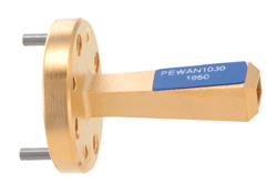PEWAN1030 - WR-5 導波管ゲインホーンアンテナ、140 GHz 〜 220 GHz 、公称 15 dBi ゲイン、UG-387/U-Mod 円形フランジ