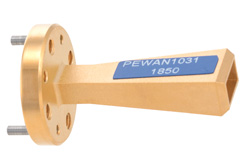 PEWAN1031 - WR-5 導波管ゲインホーンアンテナ、140 GHz 〜 220 GHz 、公称 20 dBi ゲイン、UG-387/U-Mod 円形フランジ