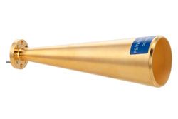 PEWAN1044 - WR-12 導波管コニカルゲインホーンアンテナ、68 GHz 〜 77 GHz 、公称 25 dBi ゲイン、UG-387/U 円形フランジ