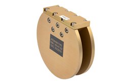 PEWAN1143 - WR-28 導波管セクターアンテナ、動作範囲 27.5 GHz 〜 29.5 GHz 、公称 6 dBi ゲイン、UG-599/U 方形 フランジ
