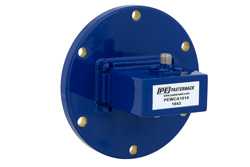 PEWCA1014 - WR-137、UG-344/U、ラウンドカバーフランジ、SMA メス、導波管 〜 同軸アダプタ、5.85 GHz 〜 8.2 GHz、C 周波帯