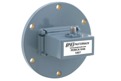 PEWCA1046 - WR-137、UG-441/U、ラウンドカバーフランジ、SMA メス、導波管 〜 同軸アダプタ、5.85 GHz 〜 8.2 GHz、C