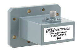 PEWCA1048 - WR-137、CMR-137フランジ、SMA メス、導波管 〜 同軸アダプタ、5.85 GHz 〜 8.2 GHz、C