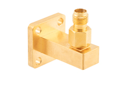 PEWCA1103 - WR-28 UBR320 Flange to 2.92mm Female Waveguide to Coax Adapter Operating from 26.5 GHz to 40 GHz
