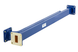 PEWCP1019 - WR-90導波管 30 dB ブロードウォール結合器、UG-39/Uスクエアカバーフランジ、E 面 結合ポート、8.2 GHz 〜 12.4 GHz、銅合金