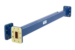 PEWCP1022 - WR-90導波管 30 dB ブロードウォール結合器、CPR-90Gフランジ、E 面 結合ポート、8.2 GHz 〜 12.4 GHz、銅合金
