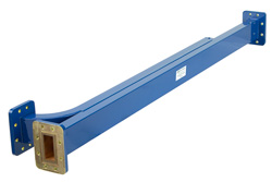 PEWCP1034 - WR-137導波管 30 dB ブロードウォール結合器、CPR-137Gフランジ、E 面 結合ポート、5.85 GHz 〜 8.2 GHz、銅合金