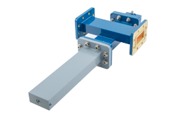 PEWCT1105 - WR-137導波管 30 dB クロスガイド結合器、CPR-137Gフランジ、SMA メス 結合ポート、5.85 GHz 〜 8.2 GHz、青銅