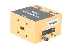 PEWGA3201 - 2.8 dB 低ノイズアンプ (LNA), 26.5 ～ 40 GHz 周波数範囲, Ka バンド,  WR-28 導波管 コネクタ, UG-599/U フランジ, 33 dB 利得