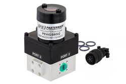 PEWGS6002 - WR-28 導波管メカニカルリレー SPDT ラッチングスイッチ、Ka バンド 40 GHz 最大周波数、550 W、UG-599/U 方形、12V、セルフカットオフ