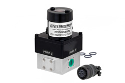 PEWGS6003 - WR-28 導波管メカニカルリレー SPDT ラッチングスイッチ、Ka バンド 40 GHz 最大周波数、550 W、UG-599/U 方形、12V、TTL