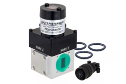 PEWGS6008 - WR-62 導波管メカニカルリレー SPDT ラッチングスイッチ、Ku 帯 18 GHz 最大周波数、2,000 W、UG-419/U 方形、28V