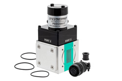 PEWGS6037 - WR-102 導波管メカニカルリレー SPDT/DPDT ラッチングスイッチ、X 帯 11 GHz 最大周波数、6,000 W、UG カバー、28V、TTL、セルフカットオフ