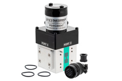 PEWGS6047 - WRD-650 ダブルリッジ導波管 SPDT/DPDT ラッチングリレースイッチ、6.5 GHz 〜 18 GHz 周波数帯、8,500 W、UG カバー、12V、TTL