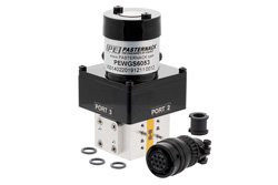 PEWGS6053 - WRD-180 ダブルリッジ導波管 SPDT/DPDT ラッチングリレースイッチ、18 GHz 〜 40 GHz 周波数帯、2,000 W、UG カバー、28V、TTL