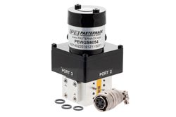 PEWGS6054 - WRD-180 ダブルリッジ導波管 SPDT/DPDT ラッチングリレースイッチ、18 GHz 〜 40 GHz 周波数帯、2,000 W、UG カバー、12V、セルフカットオフ
