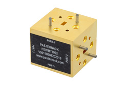 PEWMT1002 - WR-15 導波管マジックティー、UG-385/U 円形フランジ、動作範囲 50 GHz 〜 75 GHz