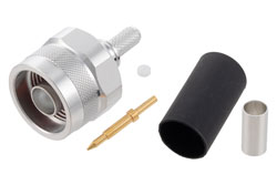 TC-195-NMH-X - N オス コネクタ、圧着/はんだ接続、LMR-195、PE-C195