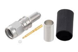 TC-200-SM-SS-X - SMA オス コネクタ、圧着/はんだ接続、LMR-200、PE-C200