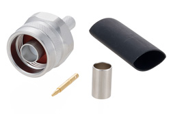 TC-240-NMH-X - N オス コネクタ、圧着/はんだ接続、LMR-240、PE-C240