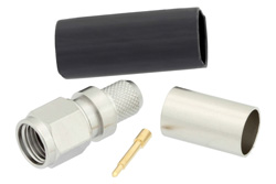 TC-240-SM - SMA オス コネクタ、圧着/はんだ接続、LMR-240、PE-C240