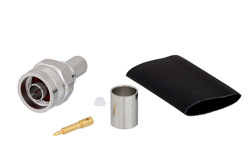 TC-400-NMH-X - N オス コネクタ、圧着/はんだ接続、LMR-400、PE-C400、PE-B405、IP67準拠