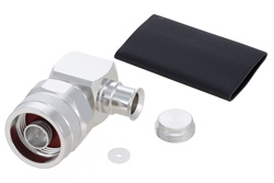 TC-SPO250-NM-RA-LP - N オス直角 低 PIM コネクタ、はんだ接続、SPO-250、SPF-250
