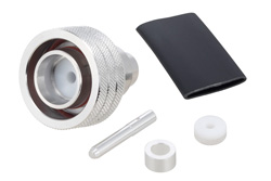 TC-SPP250-4310MS-LP - 4.3-10 オス 低 PIM スナップオン コネクタ、はんだ接続、SPP-250-LLPL