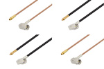 SMA オス 直角 ～ MMCX プラグ ケーブル アッセンブリ