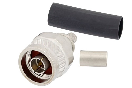 N オス コネクタ、圧着/ノンソルダー端子接続、LMR-240、PE-C240、RG8X