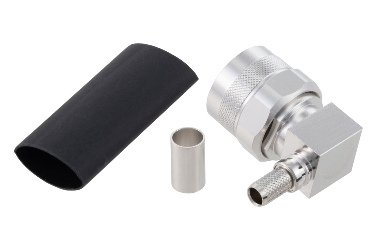 N オス 直角 コネクタ 圧着/ノンソルダー端子接続, LMR-240, LMR-240-DB, LMR-240-UF, LMR-240-FR, RG8X, PE-C240