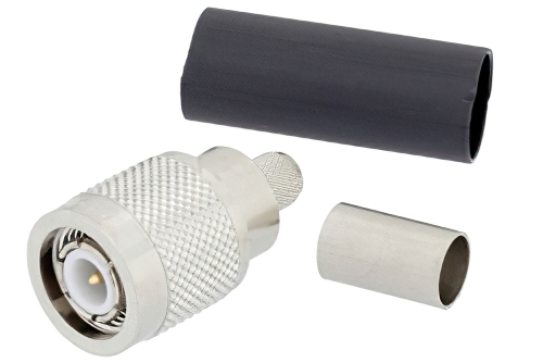 TNC オス コネクタ、圧着/ノンソルダー端子接続、LMR-240、PE-C240、RG8X