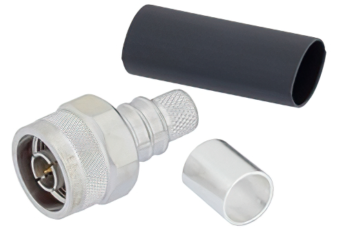 N オス コネクタ、圧着/ノンソルダー端子接続、LMR-400、PE-C400、PE-B400、PE-B405