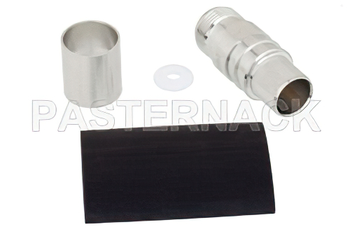 N メス コネクタ、圧着/ノンソルダー端子接続、LMR-600、PE-C600