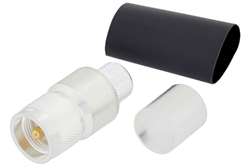 UHF オス コネクタ、圧着/ノンソルダー端子接続、LMR-600、PE-C600