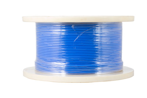 Flexible PE-P141 Coax Cable Double Shielded with Blue FEP Jacket