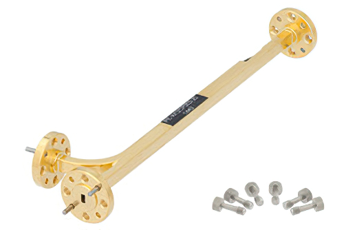 WR-12導波管 20 dB ブロードウォール結合器、UG-387/Uラウンドカバーフランジ、E 面 結合ポート、60 GHz 〜 90 GHz、真鍮銅