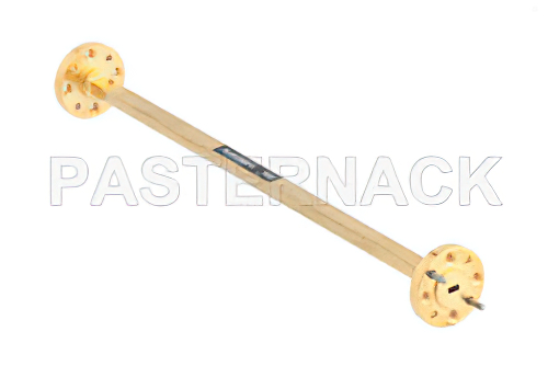 WR-12 計装グレード 直管導波管セクション 6 インチ長、UG-387/U フランジ、動作範囲 60 GHz 〜 90 GHz