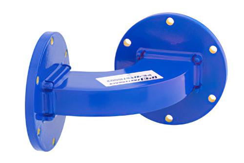 WR-137 商用グレード 導波管 H-ベンド、UG-344/U フランジ、動作範囲 5.85 GHz 〜 8.2 GHz