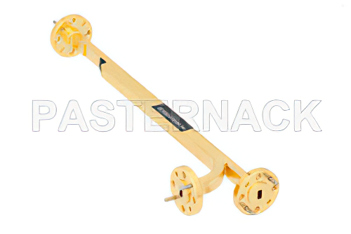 WR-15導波管 20 dB ブロードウォール結合器、UG-385/Uラウンドカバーフランジ、E 面 結合ポート、50 GHz 〜 75 GHz、真鍮銅