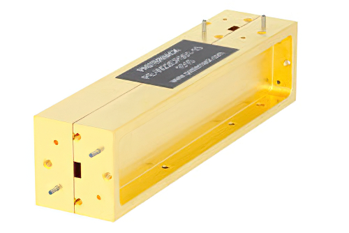 WR-22導波管 10 dB ブロードウォール結合器、UG-383/Uラウンドカバーフランジ、H 面 結合ポート、33 GHz 〜 50 GHz、真鍮銅