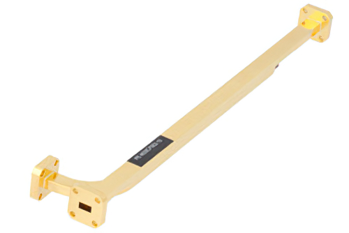 WR-28導波管 10 dB ブロードウォール結合器、UG-599/Uスクエアカバーフランジ、H 面 結合ポート、26.5 GHz 〜 40 GHz、真鍮銅